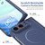 iPhone Duo Full Cover HD Integrated Magnetic Hinge Folding Phone Case - Blue