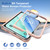 iPhone Duo Full Cover HD Integrated Magnetic Hinge Folding Phone Case - Pink