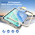iPhone Duo Full Cover HD Integrated Magnetic Hinge Folding Phone Case - White