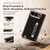 iPhone Duo i.Crystal Electroplated Vegan Leather Hidden Kickstand Integrated Film Phone Case - Red