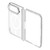 iPhone Duo Icebreaking Series Integrated HD Film Electroplated Crystal Clear Center Axis Phone Case with Lens Holder - Silver