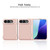 iPhone Duo Integrated Flip Cover Holder Spray-Coated Finish Magnetic Phone Case - Gold
