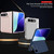iPhone Duo Integrated Flip Cover Holder Spray-Coated Finish Phone Case - Silver