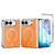 iPhone Duo Integrated Glass Scratch Resistant Magnetic Phone Case - Orange