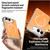 iPhone Duo Integrated Glass Scratch Resistant Magnetic Phone Case - Orange