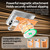 iPhone Duo Integrated Glass Scratch Resistant Magnetic Phone Case - Orange