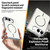 iPhone Duo Integrated Glass Scratch Resistant Magnetic Phone Case - Silver