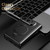 iPhone Duo Integrated Metal Folding Holder Hinge Magnetic Leather Phone Case - Black