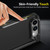 iPhone Duo Integrated Skin Feel Lens Folding Holder Pen Slot Shockproof Phone Case with Pen - Black