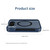 iPhone Duo Integrated Skin-Friendly Magnetic Phone Case with Holder - Blue