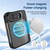 iPhone Duo Integrated Skin-Friendly Magnetic Phone Case with Holder - Blue