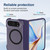 iPhone Duo Integrated Skin-Friendly Magnetic Phone Case with Holder - Blue