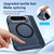 iPhone Duo Integrated Skin-Friendly Magnetic Phone Case with Holder - Blue
