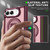 iPhone Duo Invisible Fold Holder Magnetic Phone Case - Cherry Red