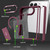 iPhone Duo Invisible Fold Holder Magnetic Phone Case - Cherry Red