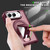 iPhone Duo Invisible Fold Holder Magnetic Phone Case - Cherry Red