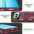 iPhone Duo Invisible Fold Holder Magnetic Phone Case - Dark Blue