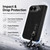 iPhone Duo Invisible Holder Integrated Film Phone Case with Wrist Strap - Black