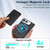 iPhone Duo Kalebol Slim MagSafe Ring Magnetic Card Bag Leather Phone Case - Black