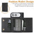 iPhone Duo Kalebol Strong Magnetic MagSafe Tri-Fold Wallet Leather Phone Case - Black