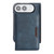 iPhone Duo Kalebol Strong MagSafe Magnetic Two-Fold Card Bag Leather Phone Case - Blue