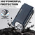 iPhone Duo Kalebol Strong MagSafe Magnetic Two-Fold Card Bag Leather Phone Case - Blue