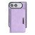 iPhone Duo Kalebol Strong MagSafe Magnetic Two-Fold Card Bag Leather Phone Case - Purple