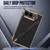 iPhone Duo Kevlar Texture Built-in Stylus Integrated Film Phone Case - Blue