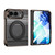 iPhone Duo Kevlar Weave Texture 360 Kickstand Integrated Film Phone Case - Black