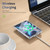 iPhone Duo lce Folding Series MagSafe Integrated Clear PC Phone Case - Red