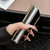 iPhone Duo Litchi Texture Electroplated Rotating Bracket Magnetic Phone Case - Brown