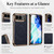 iPhone Duo Litchi Texture Magnetic Integrated Film Phone Case - Blue