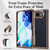 iPhone Duo Litchi Texture Magnetic Integrated Film Phone Case - Blue