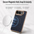 iPhone Duo Litchi Texture Magnetic Integrated Film Phone Case - Blue