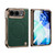 iPhone Duo Litchi-Grain Magnetic Integrated Screen Protector Phone Case - Green