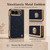 iPhone Duo Litchi-Grain Magnetic Integrated Screen Protector Phone Case - Purple