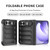 iPhone Duo Magic Shield Camera Lens Holder Foldable PC Shockproof Phone Case - Dark Green