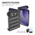 iPhone Duo Magic Shield Camera Lens Holder Foldable PC Shockproof Phone Case - Dark Green