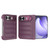 iPhone Duo Magic Shield Camera Lens Holder Foldable PC Shockproof Phone Case - Wine Red