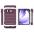 iPhone Duo Magic Shield Camera Lens Holder Foldable PC Shockproof Phone Case - Wine Red