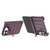 iPhone Duo Magic Shield Camera Lens Holder Foldable PC Shockproof Phone Case - Wine Red