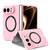 iPhone Duo Magsafe Magnetic Folding PC Phone Case - Pink