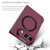 iPhone Duo Magsafe Magnetic Folding PC Phone Case - Wine Red