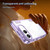 iPhone Duo PC Hybrid TPU Airbag Folding Center Axis Phone Case - Transparent Purple