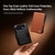 iPhone Duo QIALINO Classics 3rd Genuine Leather Phone Case - Red