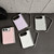 iPhone Duo Rebound Hinge Electroplated Faux-Leather Magnetic Phone Case - White