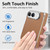 iPhone Duo Retro Solid Color Leather-textured Dual-Hinge Magnetic Phone Case - Brown