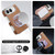 iPhone Duo Retro Solid Color Leather-textured Dual-Hinge Magnetic Phone Case - Brown