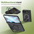 iPhone Duo Rotation Magnetic Ring Holder Hinge Integrated Film Phone Case - Black