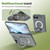 iPhone Duo Rotation Magnetic Ring Holder Hinge Integrated Film Phone Case - Grey
